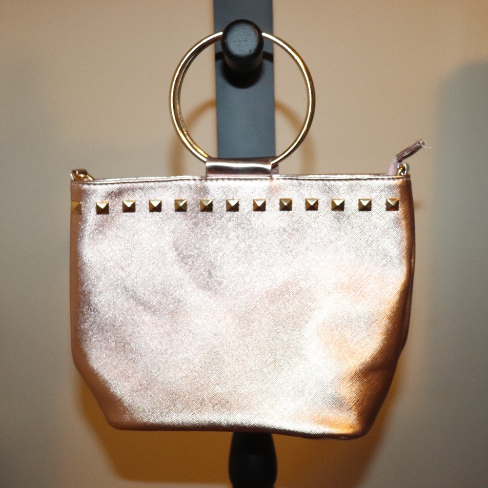 Pink and Gold Hand Bag